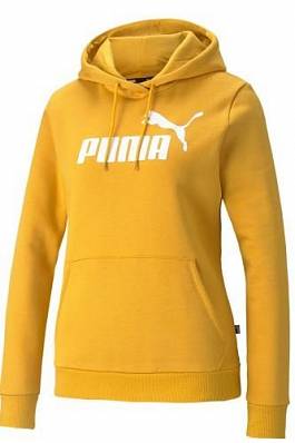 толстовка puma ess logo fl (s) yellow ж. Puma